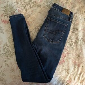 American Eagle Outfitters Dark Blue Skinny Jeans